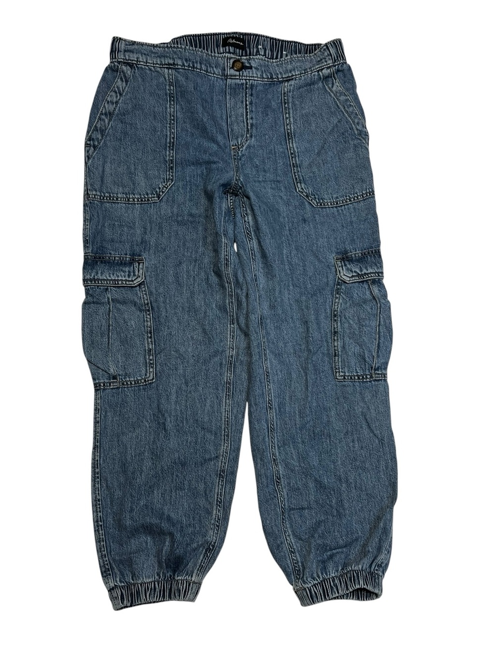 Reitmans M Denim Cargo Jogger Pants - Blue